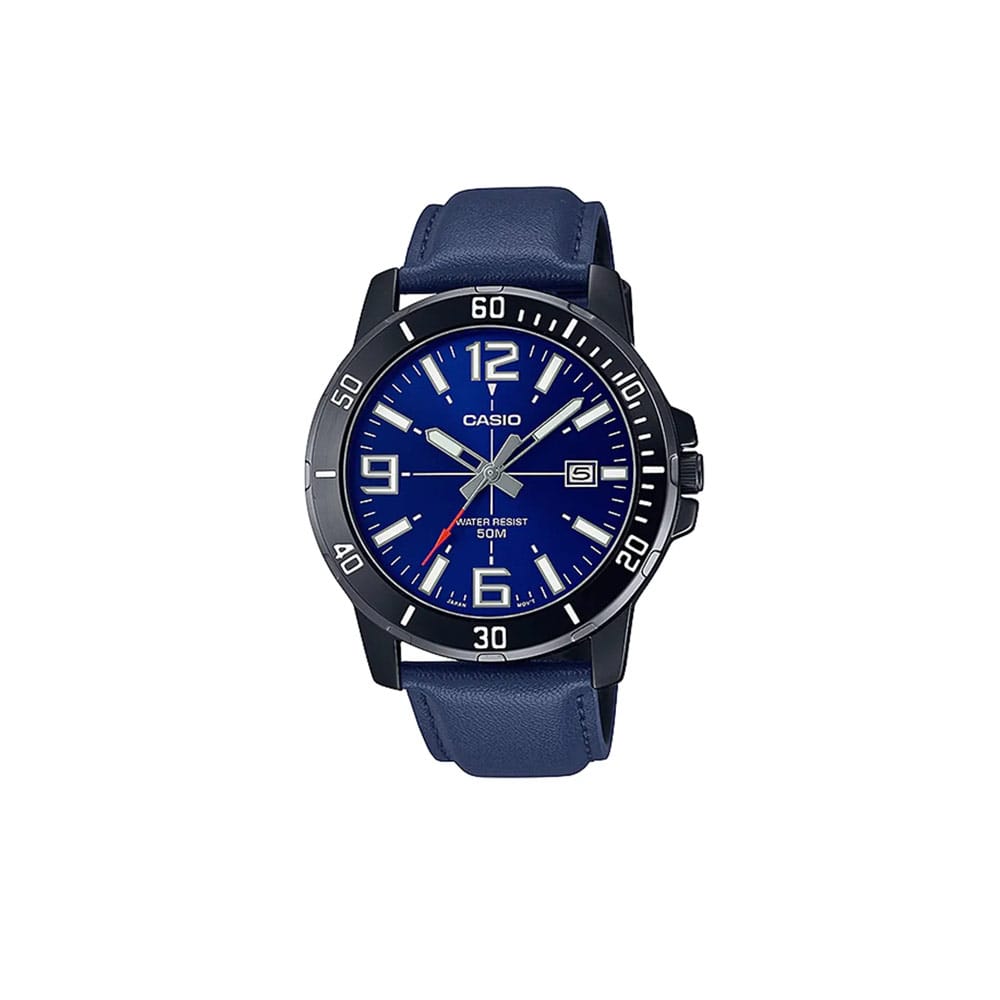 Casio Mens Enticer Watch - MTP-VD01BL-2BVUDF