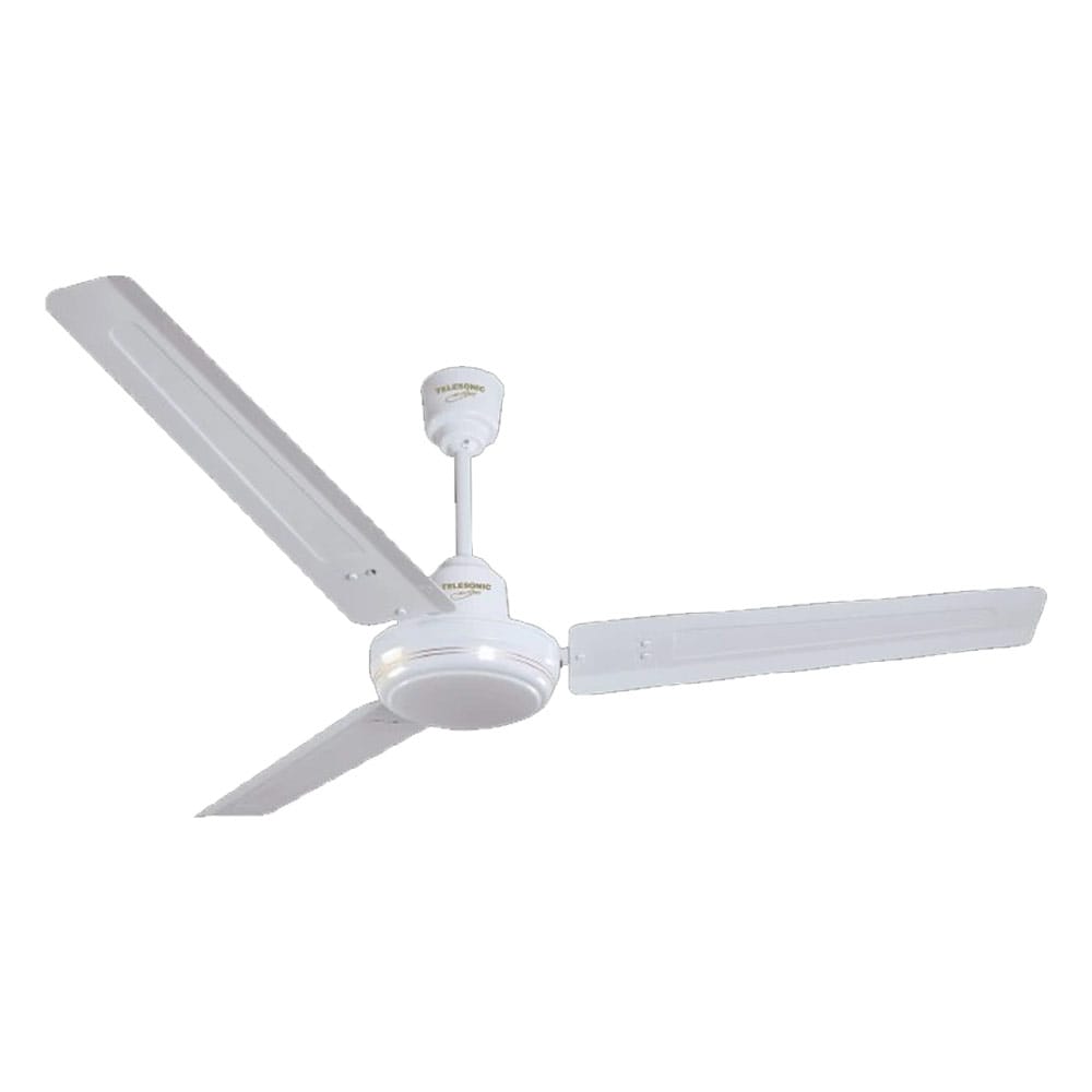 Telesonic Ceiling Fan 56 (White) - Crystal 